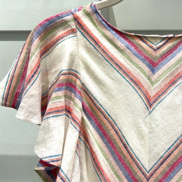 AMANDA UPRICHARD Chevron Stripe Shift Dress Size Small - Picture 9 of 16